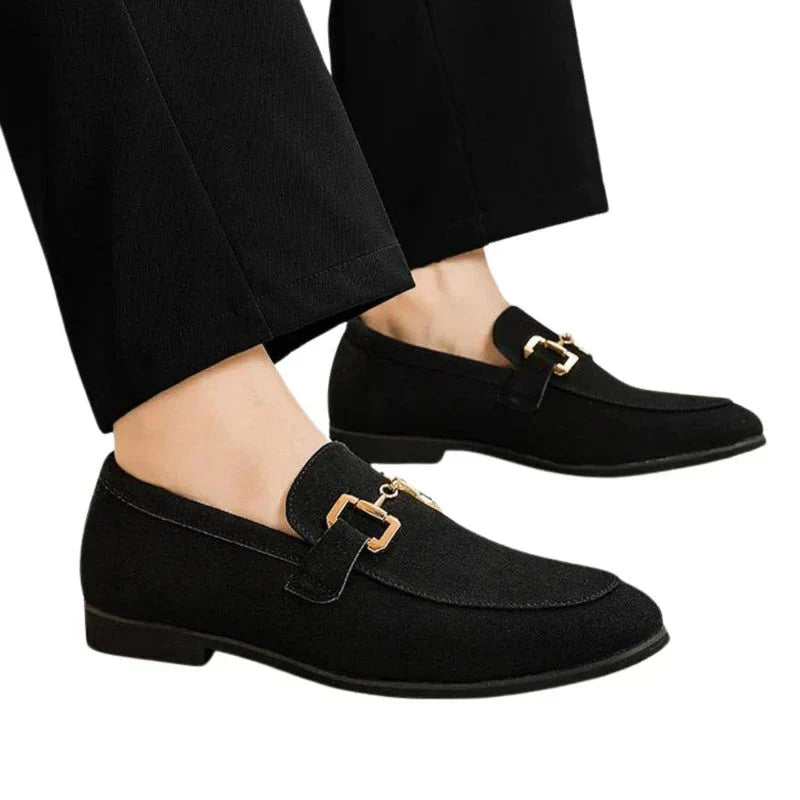 Omar Zapatos de lujo en ante