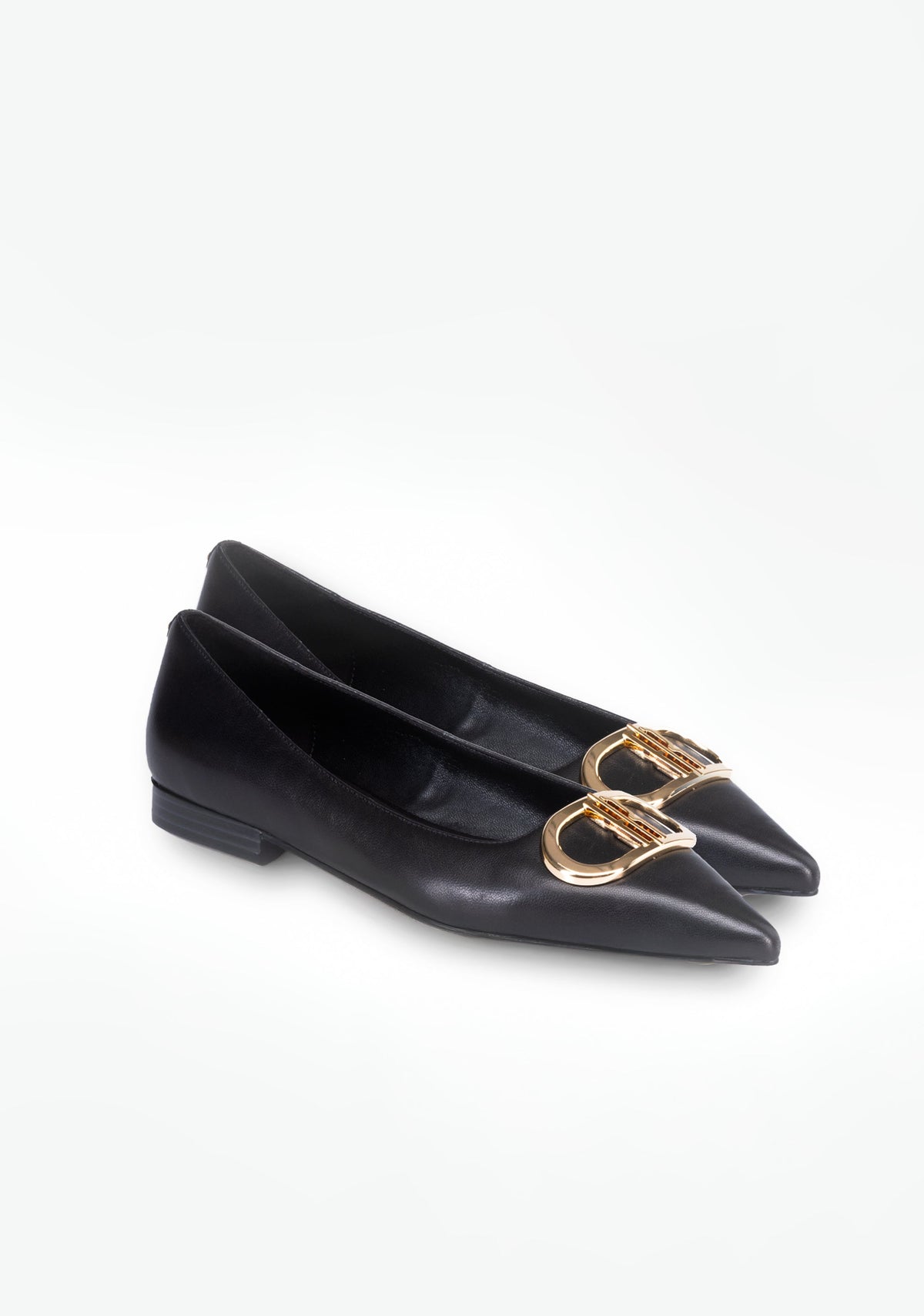 Pumps with Gold Buckle