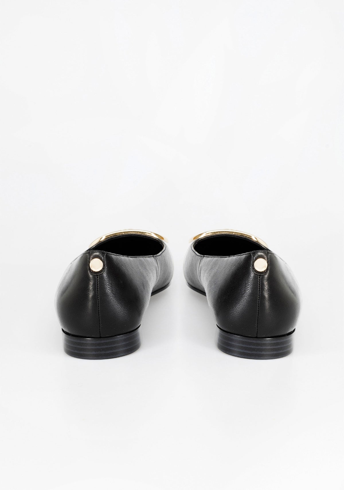 Pumps with Gold Buckle
