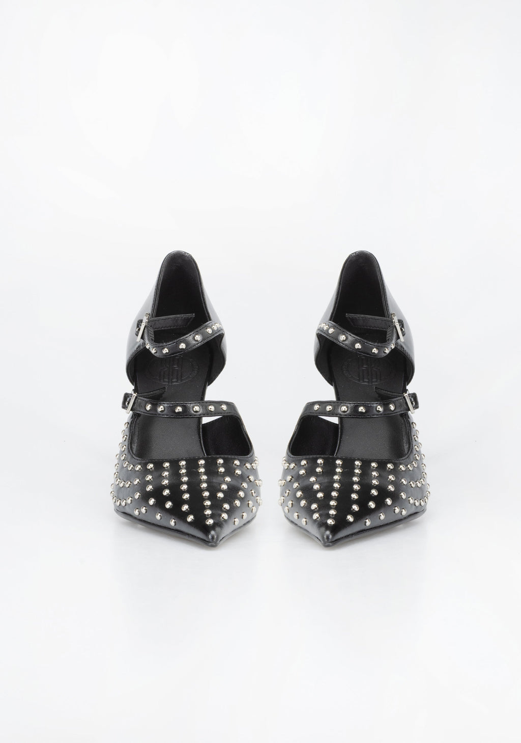Studded Multi-Strap High-Heel Pumps