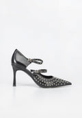 Studded Multi-Strap High-Heel Pumps