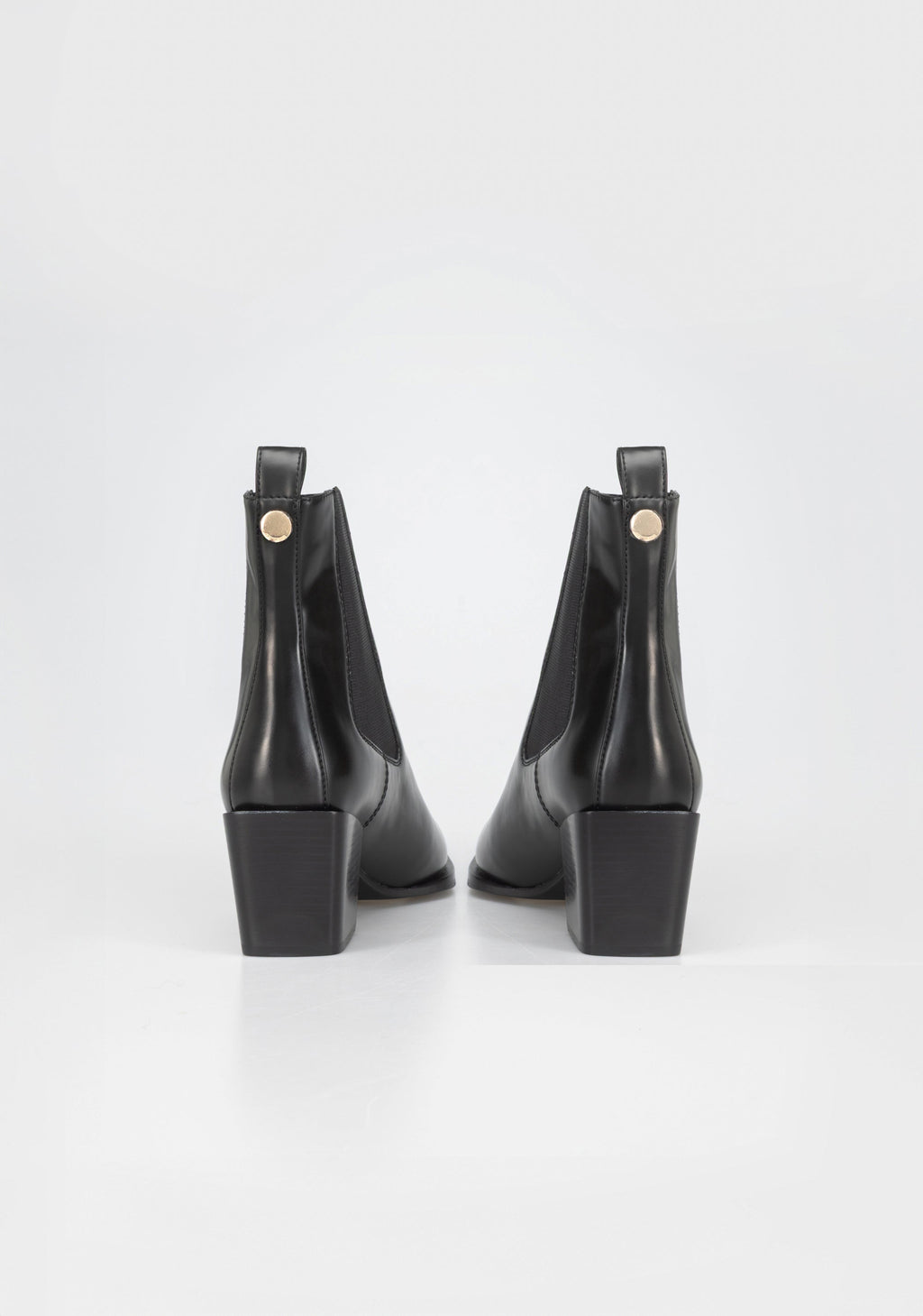 Modern Chelsea Ankle Boots with Pointed Toe and Geometric Heel
