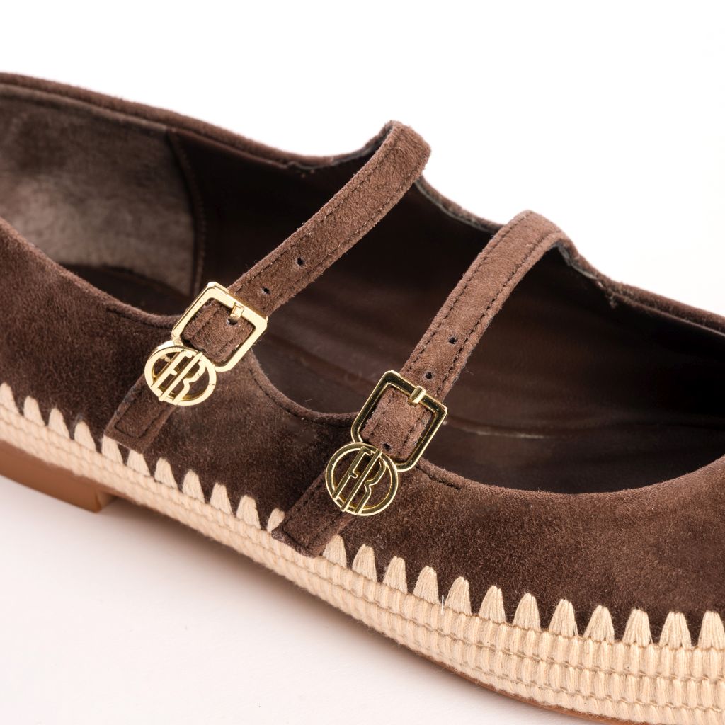 Belina | Zapatos planos tipo Mary Jane con doble hebilla y detalle de cordón