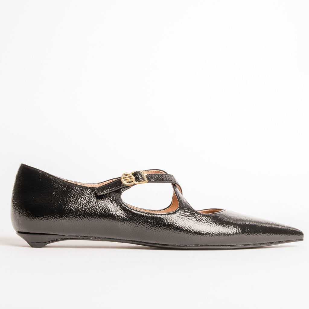 Pointy ballerina shoes