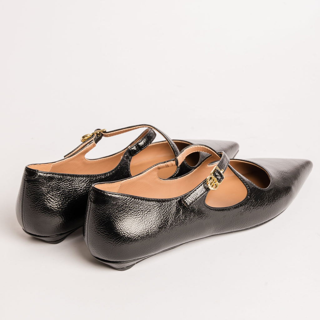 Pointy ballerina shoes