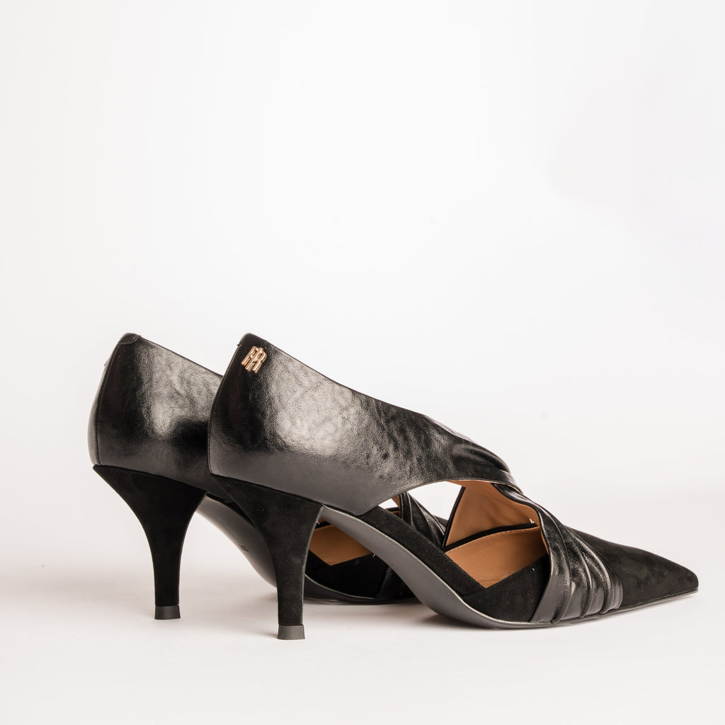 Belina | Zapatos de tacón bajo de Ponty con tiras