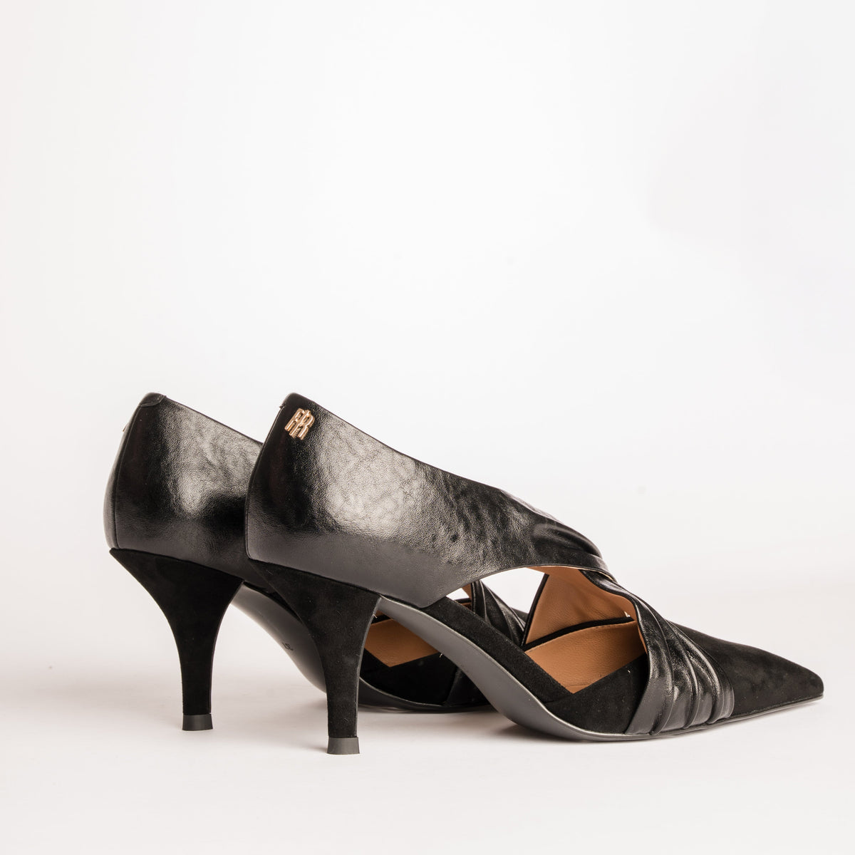 Belina | Zapatos de tacón bajo de Ponty con tiras