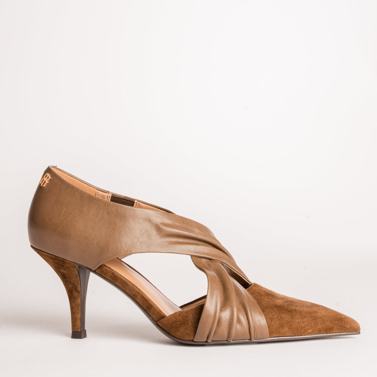 Belina | Zapatos de tacón bajo de Ponty con tiras