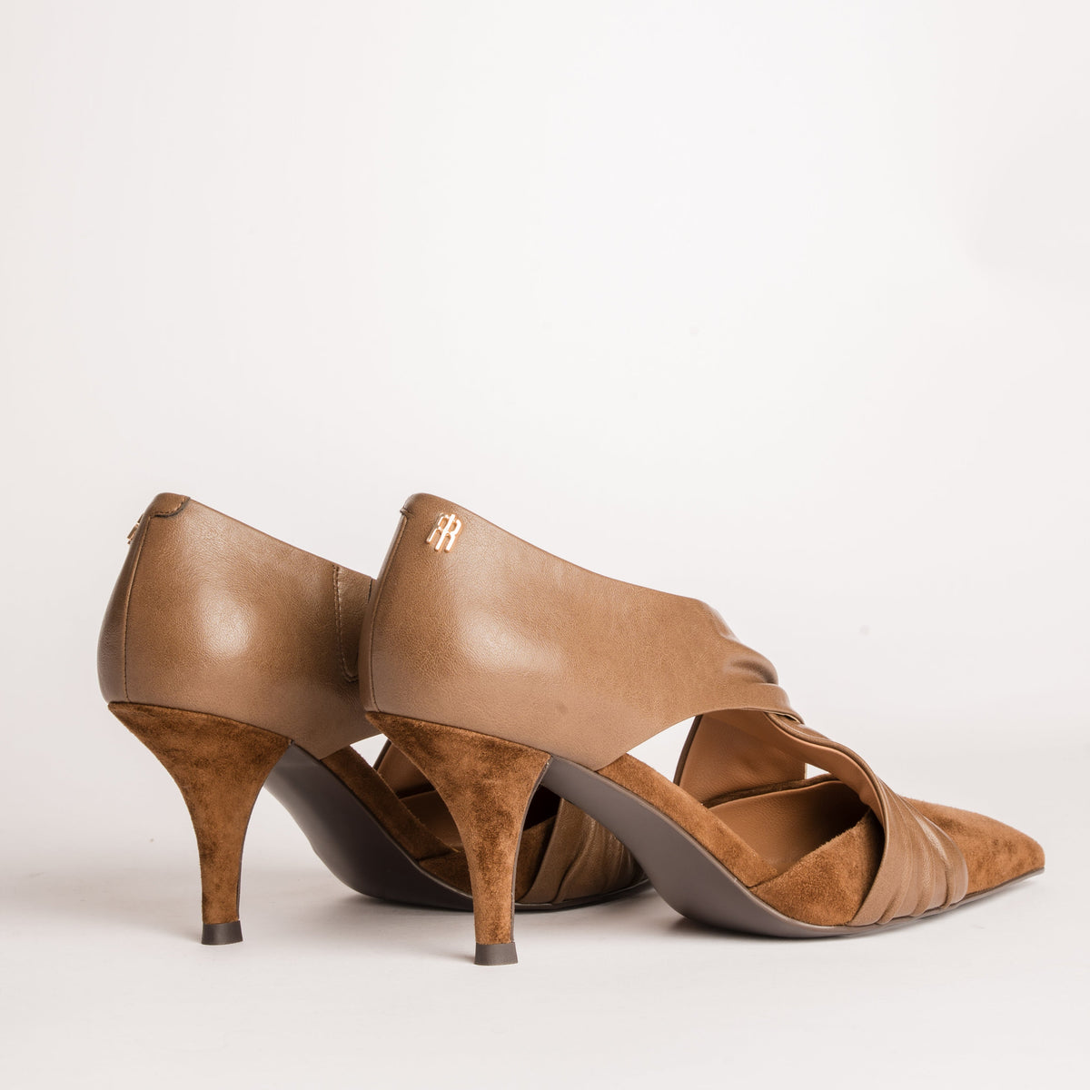 Belina | Zapatos de tacón bajo de Ponty con tiras