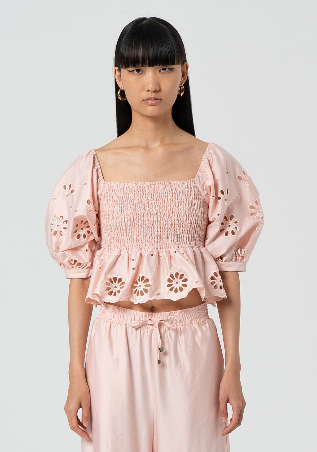Top cropped made in cotton
