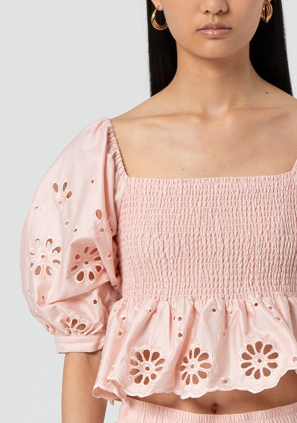 Top cropped made in cotton