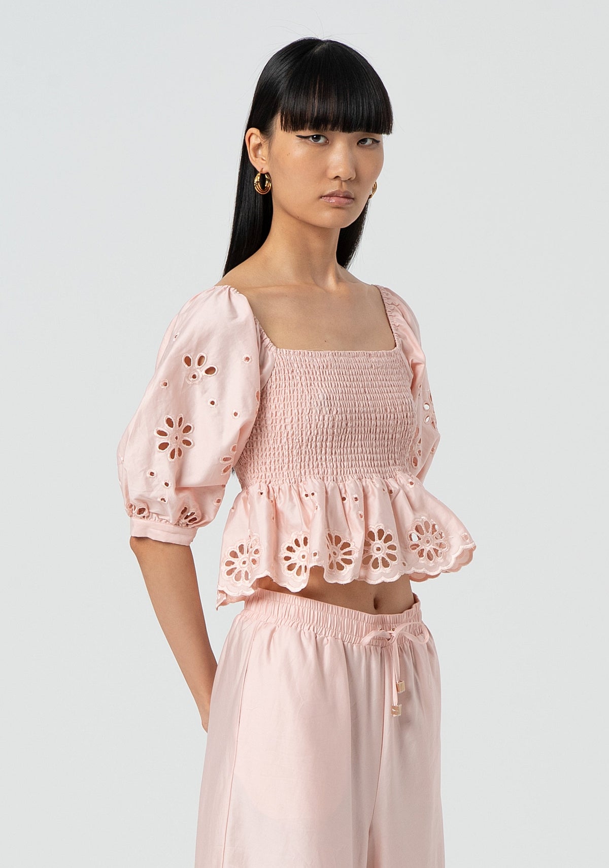 Top cropped made in cotton