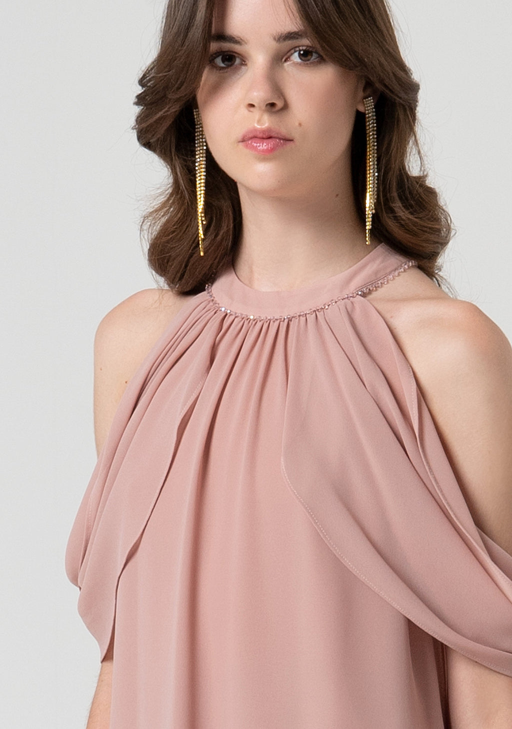 Blouse regular fit made in georgette