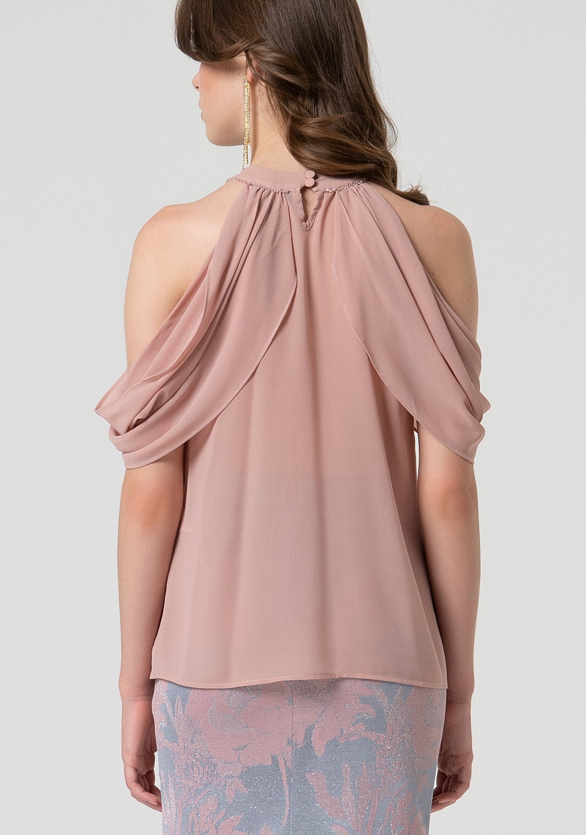 Blouse regular fit made in georgette