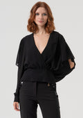 Emily | Blusa de corte recto confeccionada en georgette