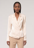 Blouse regular fit made in satin