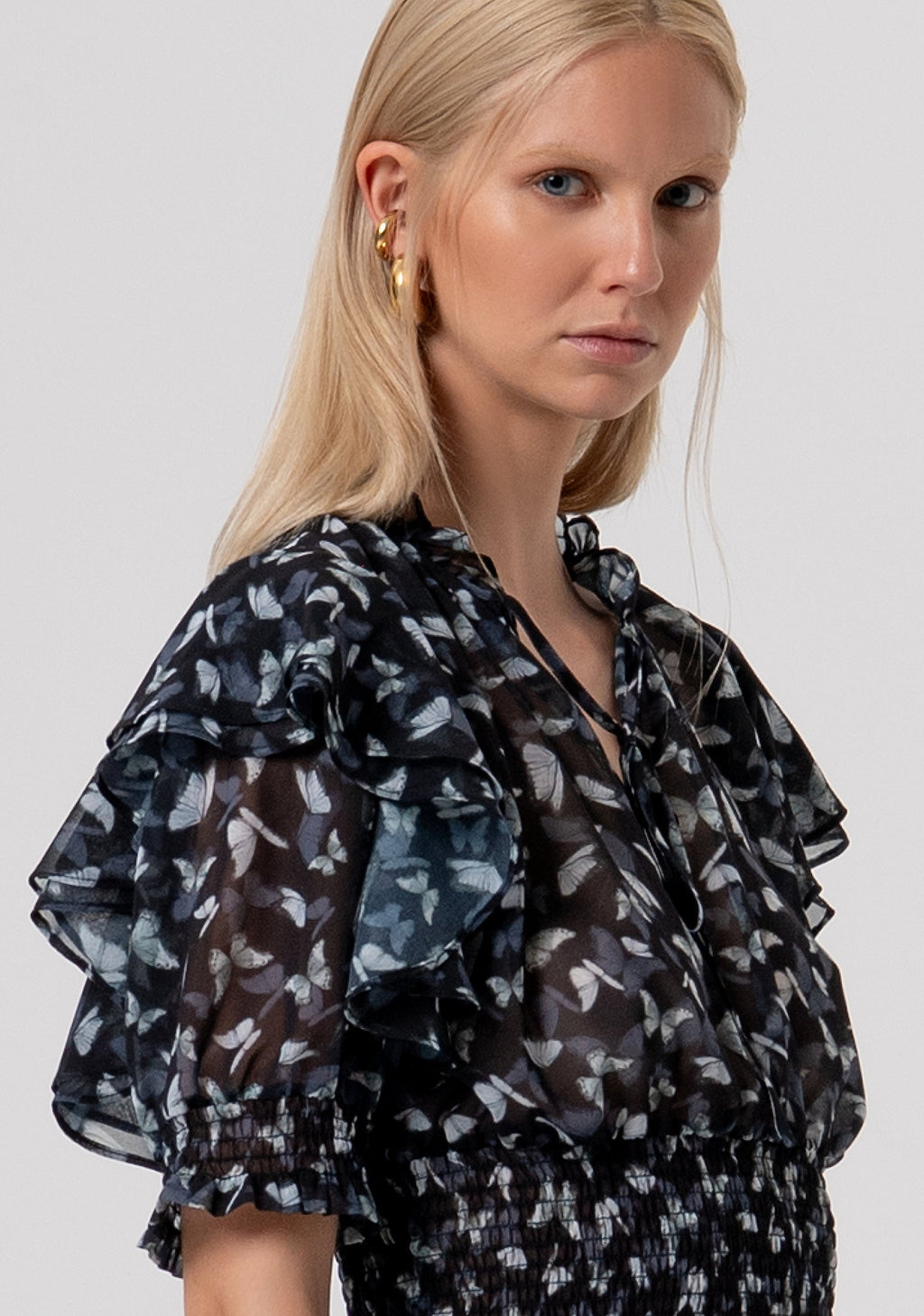 Alfosina | Top corto con estampado floral