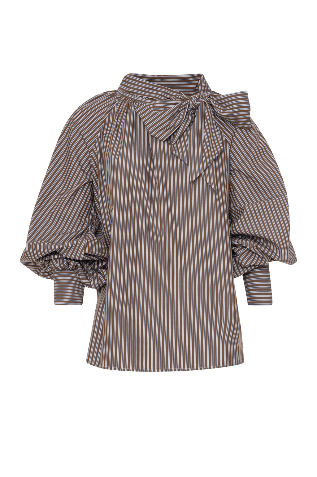 Mariane | Blusa de corte en A confeccionada en algodón a rayas