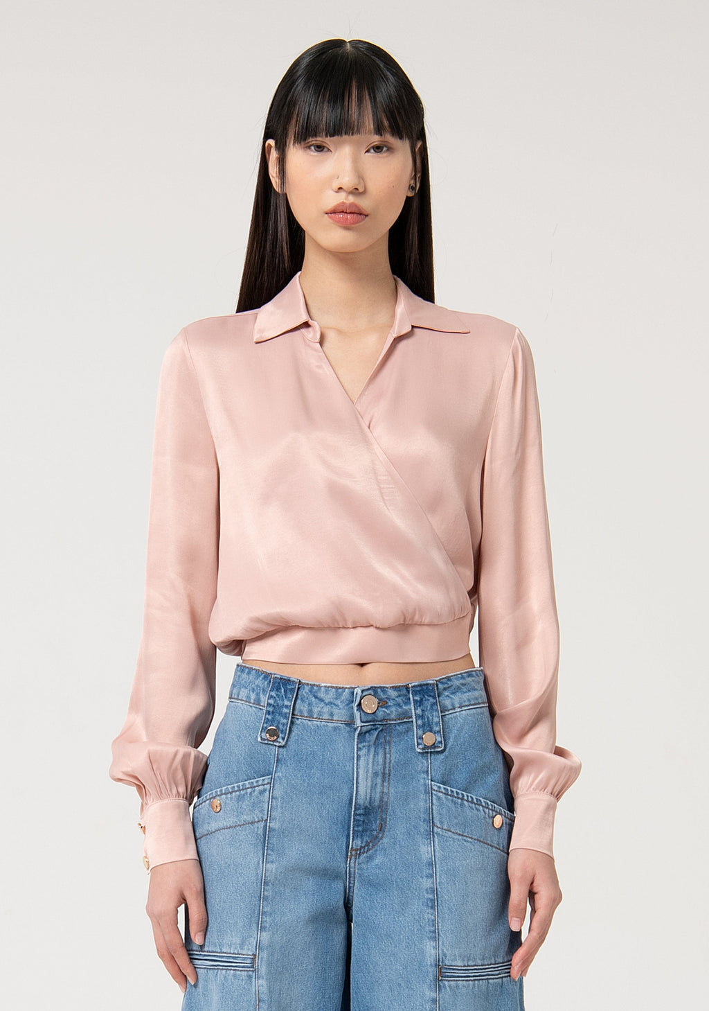 Chloe | Blusa de corte recto confeccionada en viscosa