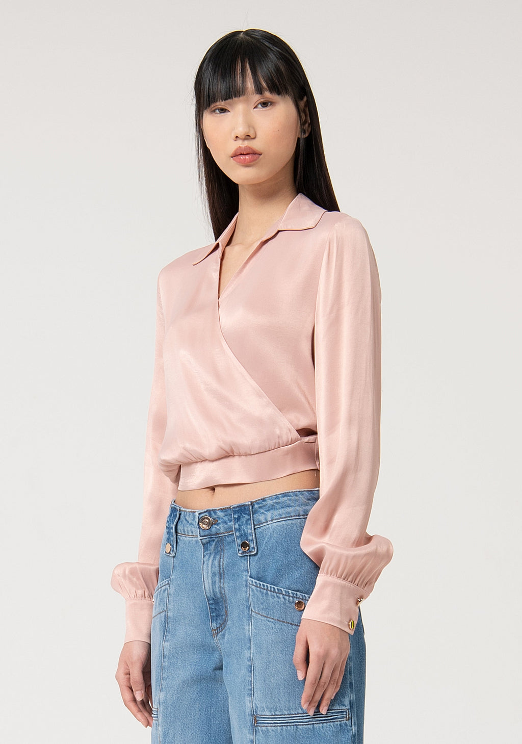 Chloe | Blusa de corte recto confeccionada en viscosa