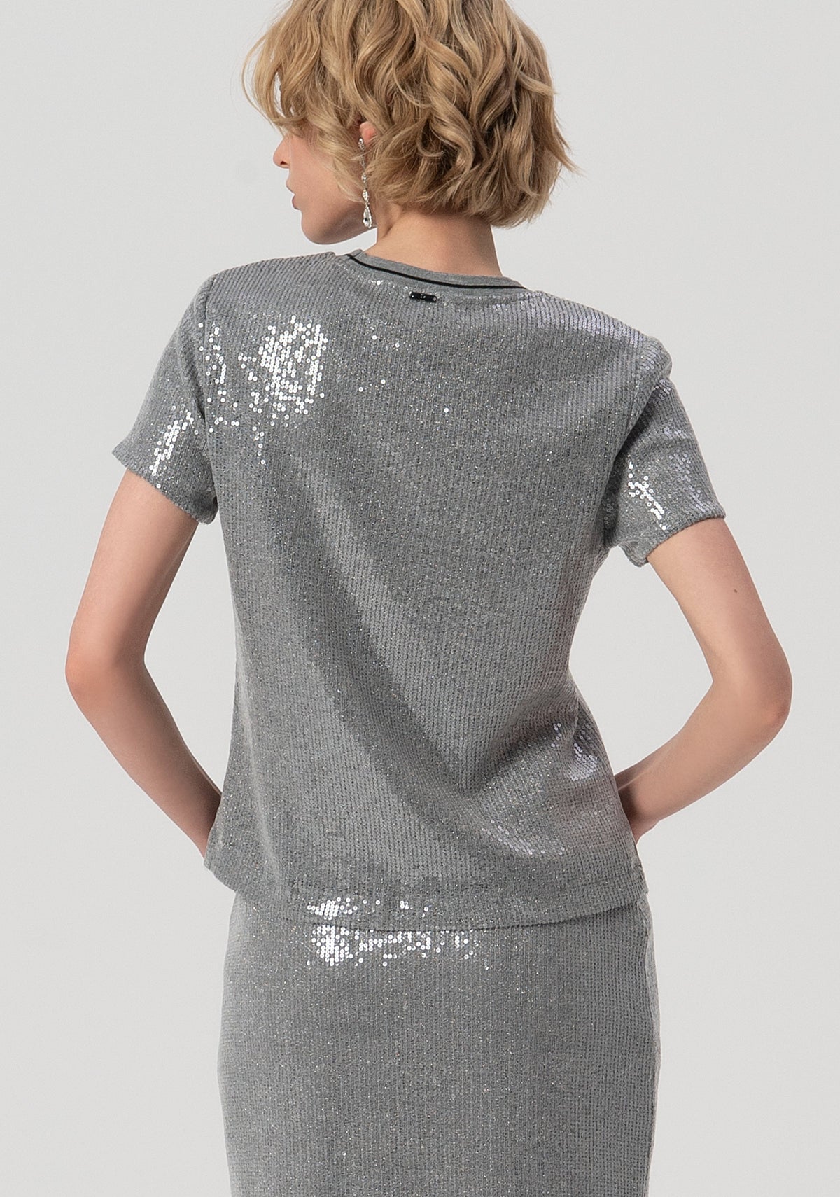 Grace | Blusa de corte recto con lentejuelas