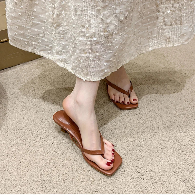 Sandalias de tacón bajo Lunac