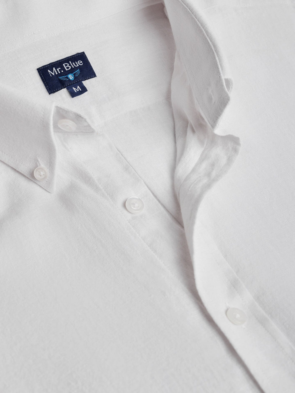 Iker Camisa Corte Regular Branca Lisa