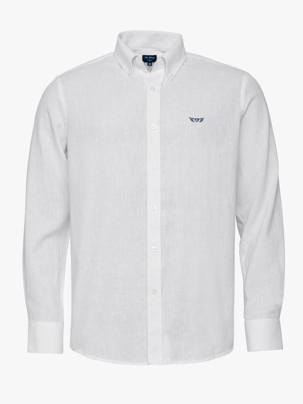 Iker Camisa Corte Regular Branca Lisa