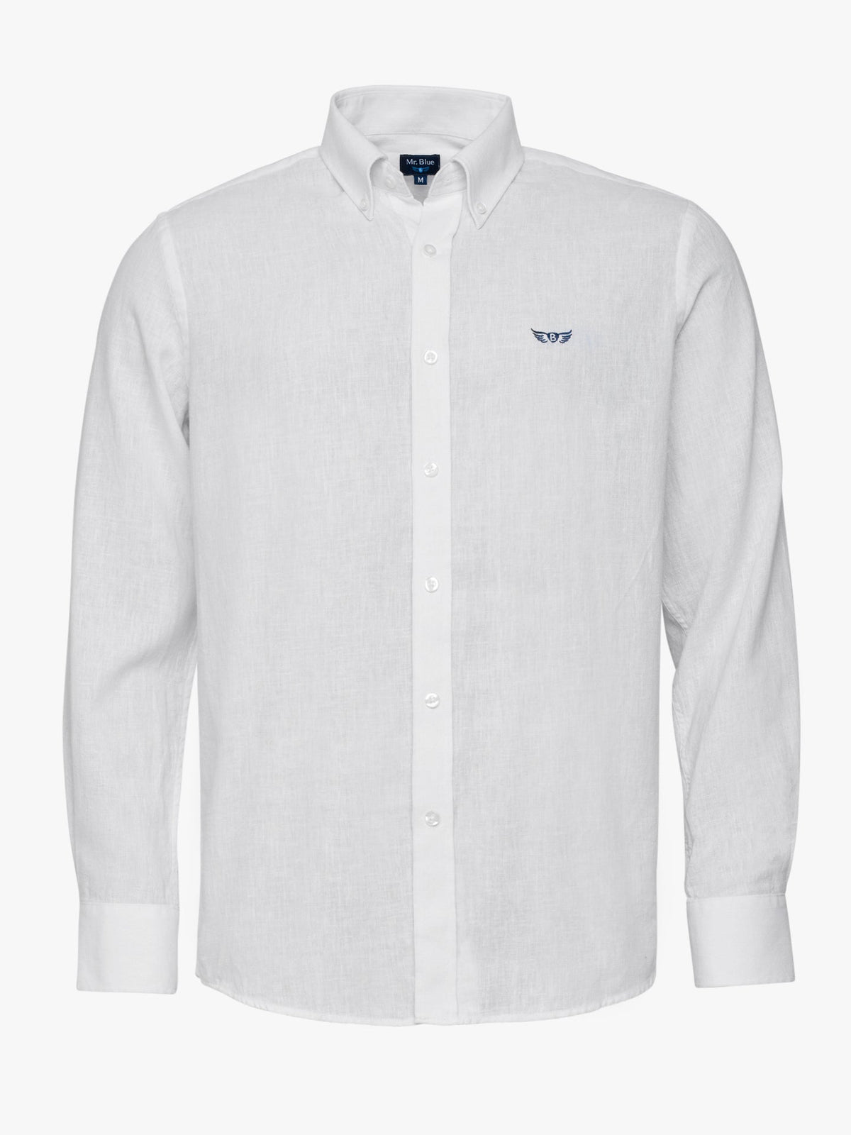 Iker Camisa Corte Regular Branca Lisa