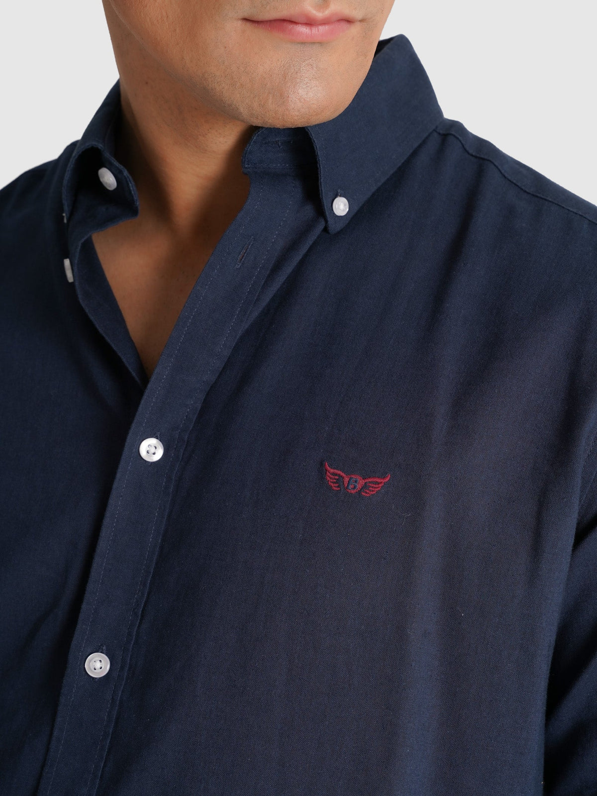 Saul Camisa Manga Corta Azul oscuro Liso