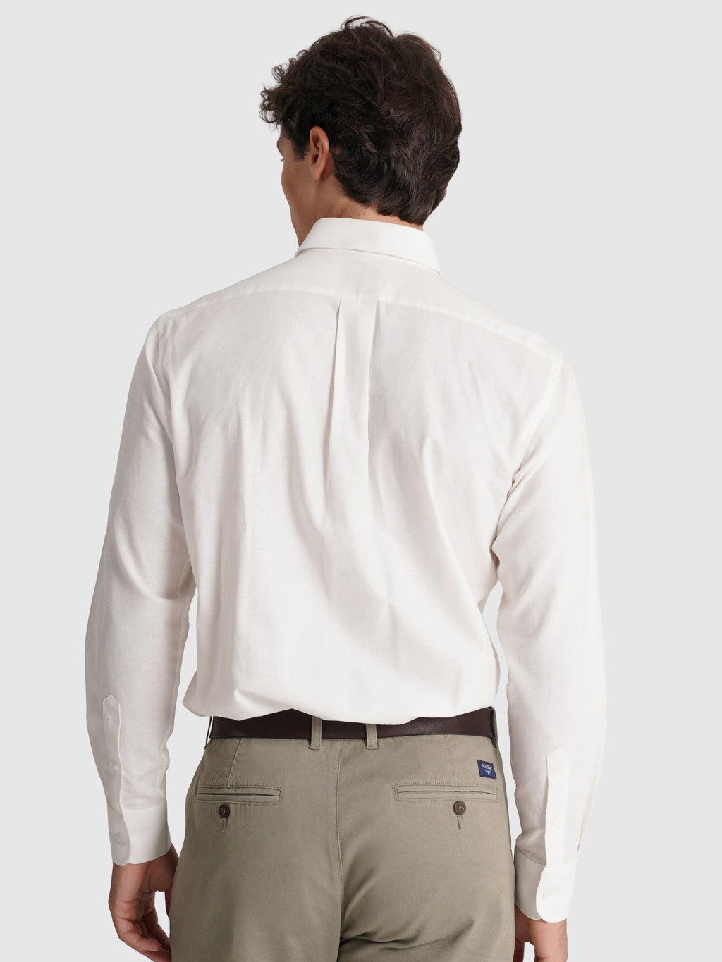 Luciano Camisa Algodon Branca Manga Comprida Regular Fit