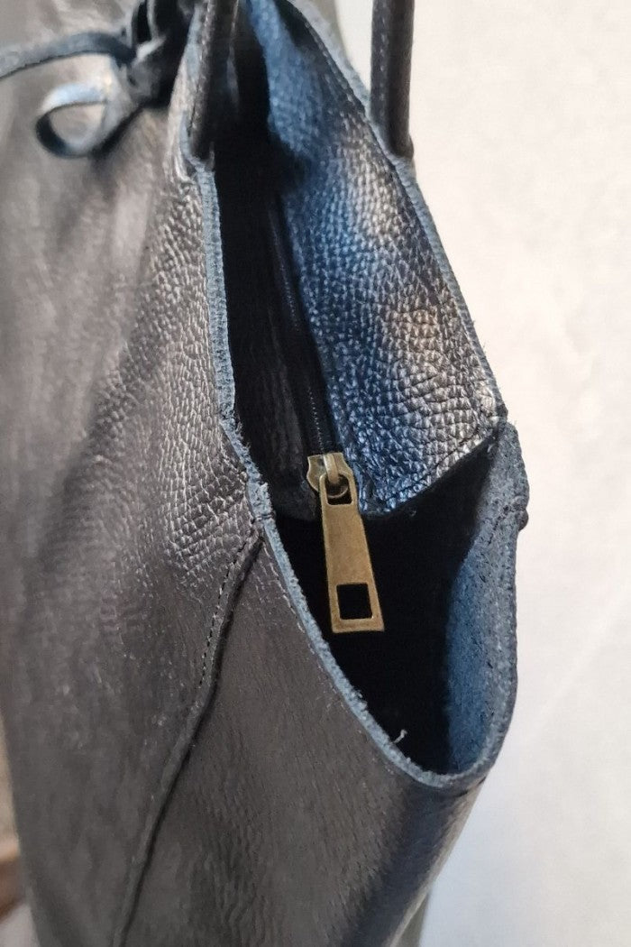 Bolso de Cuero Negro