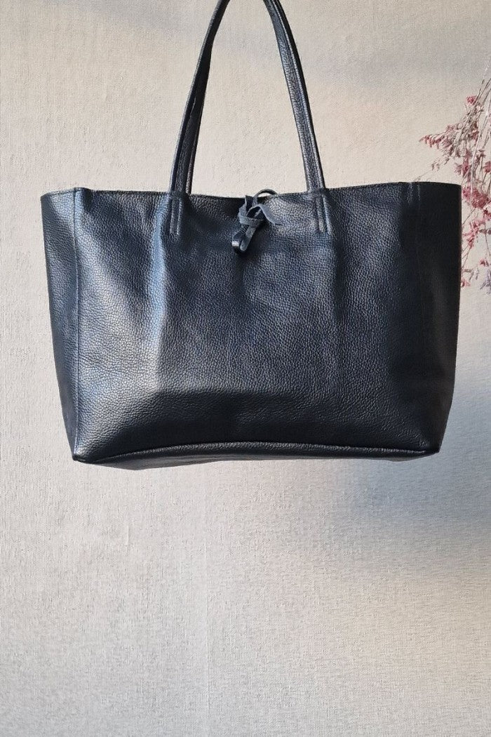 Bolso de Cuero Negro