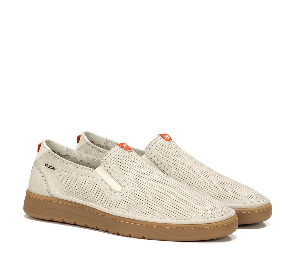 LEONARDO Zapatillas sin cordones color topo