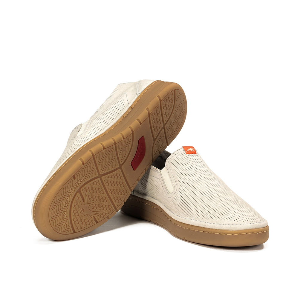 LEONARDO Zapatillas sin cordones color topo