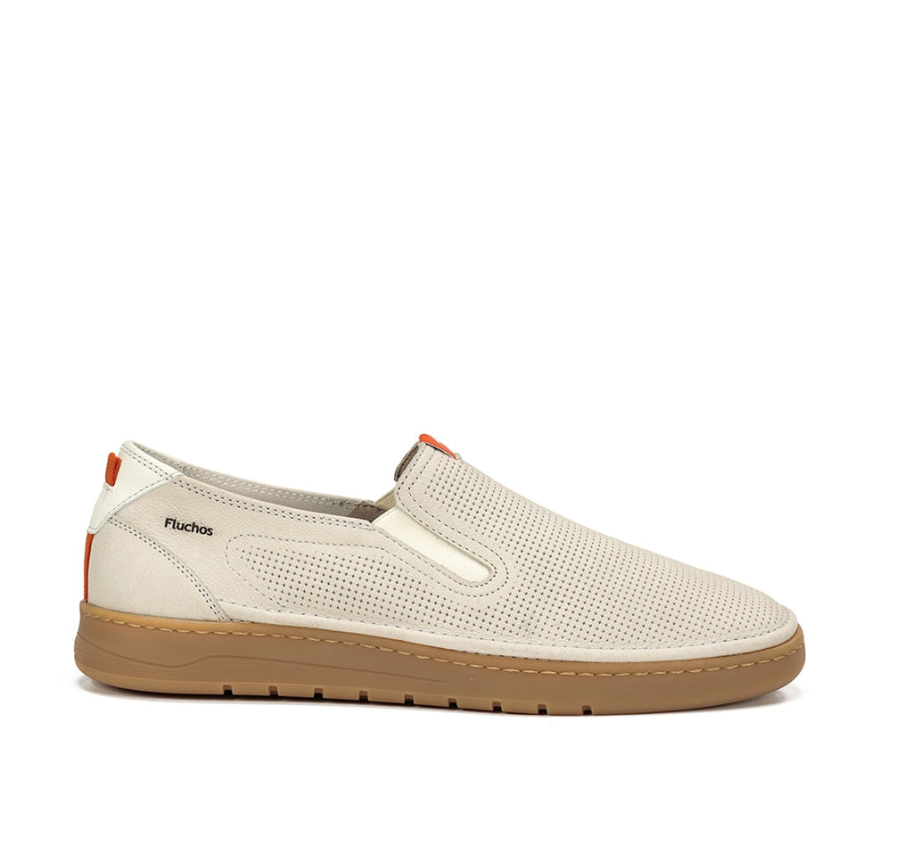 LEONARDO Zapatillas sin cordones color topo