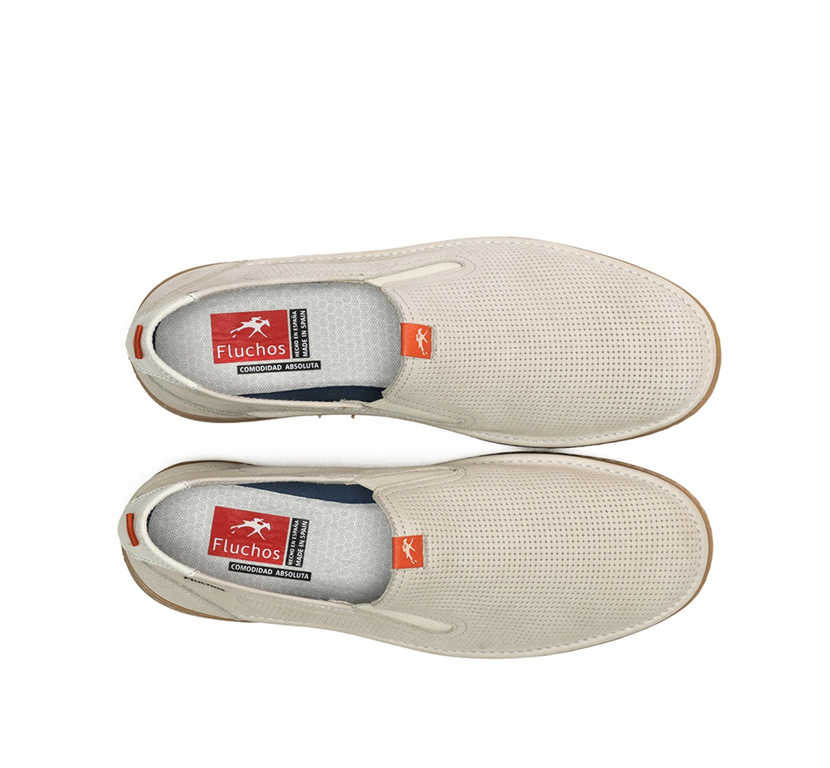 LEONARDO Zapatillas sin cordones color topo