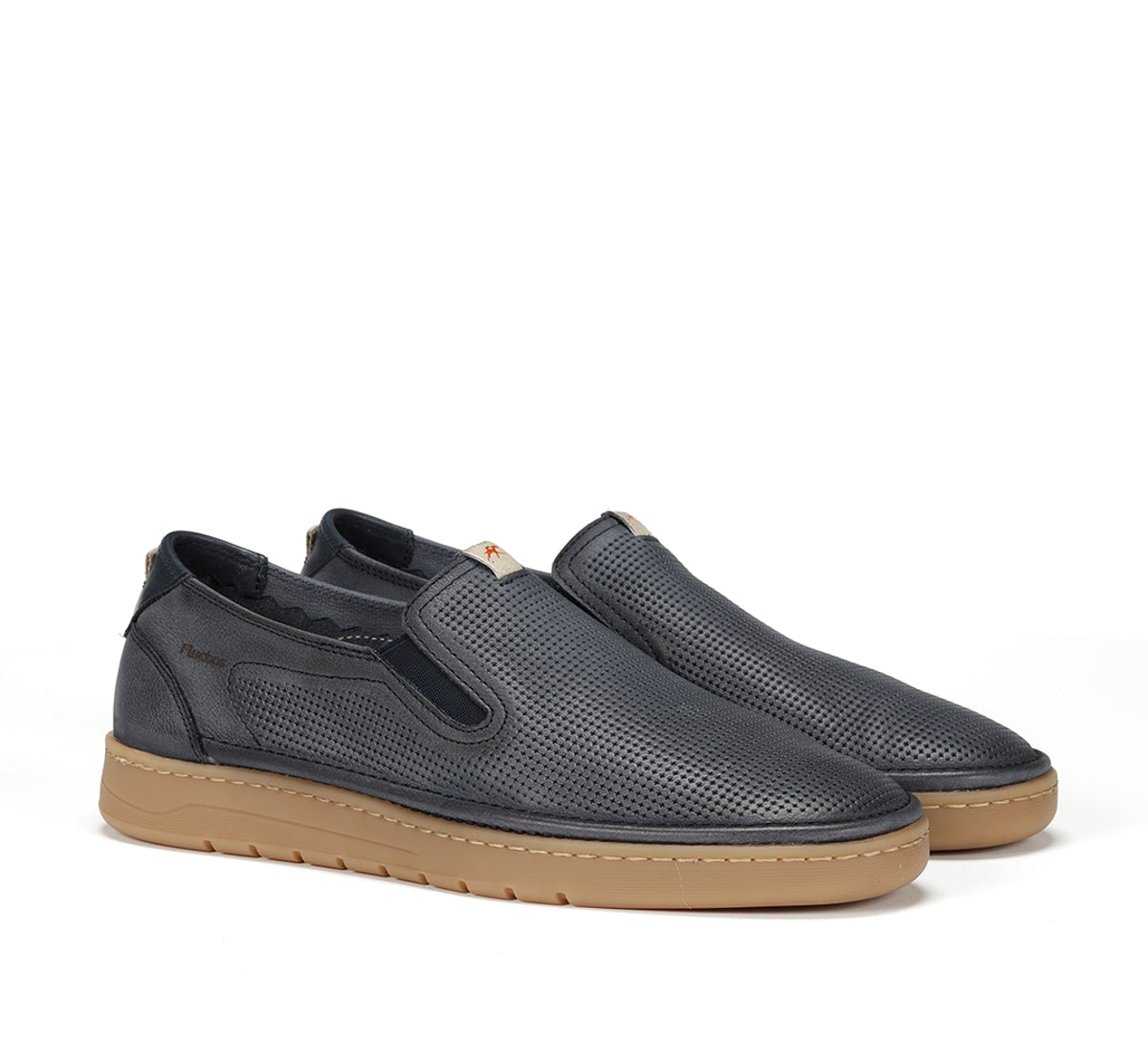 LEONARDO Zapatillas sin cordones color topo