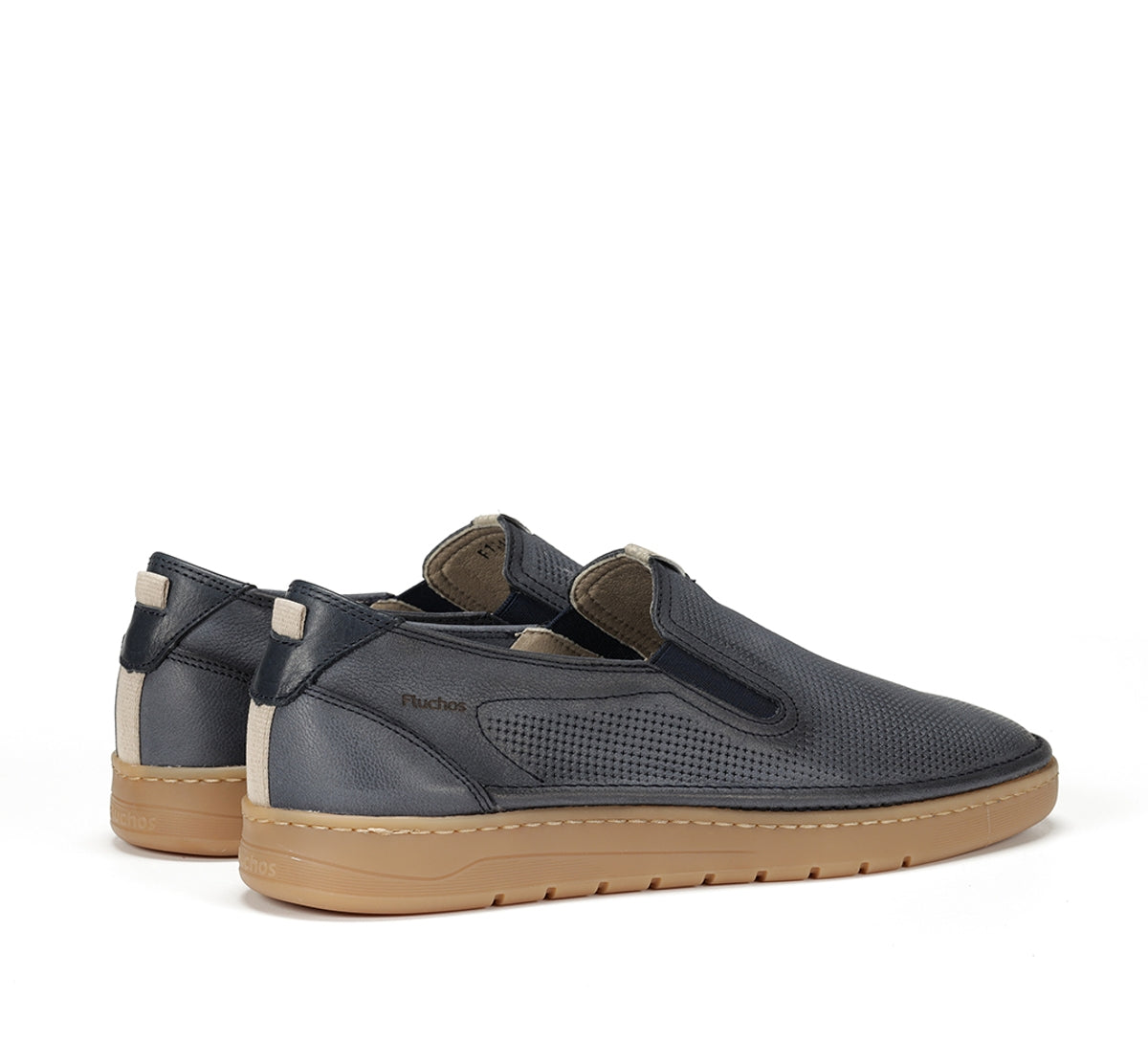 LEONARDO Zapatillas sin cordones color topo