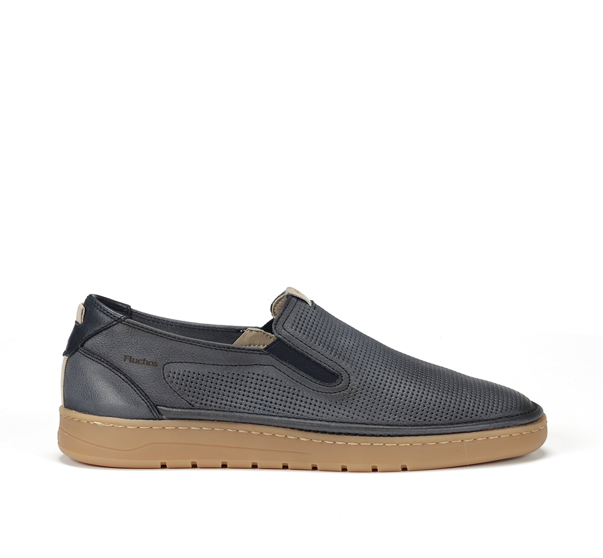 LEONARDO Zapatillas sin cordones color topo
